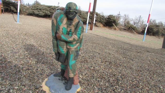 War Memorial Statue of a soldier carrying someone