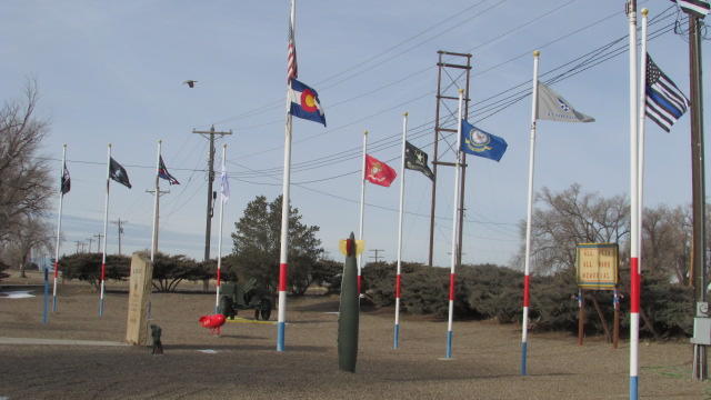 war memorial flag poles